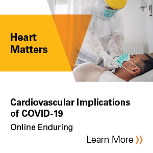 2020 Heart Matters Webinar: Cardiovascular Implications of COVID-19 - Recording Banner